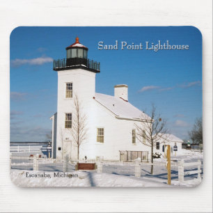 Lighthouse Escanaba Mousepad