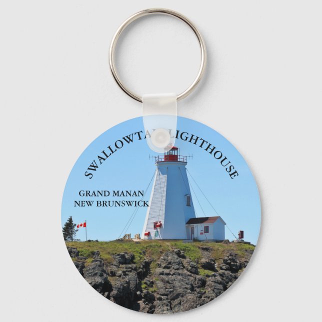 Lighthouse Grand Manan N.B. Chaveiro (Frente)