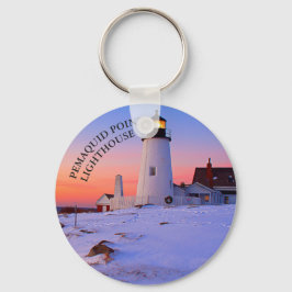 Lighthouse Maine Chaveiro