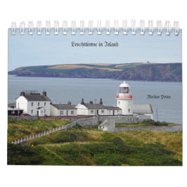 Lighthouses em país de irlandês calendário 2020 em