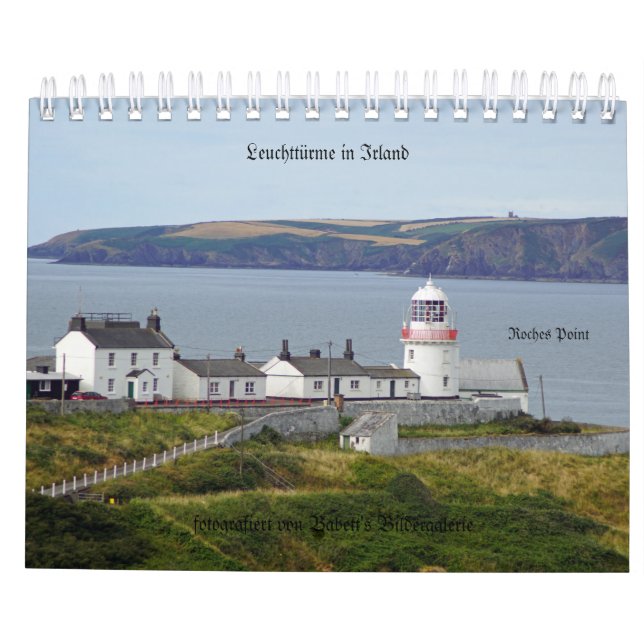 Lighthouses em país de irlandês calendário 2020 em (Verso)