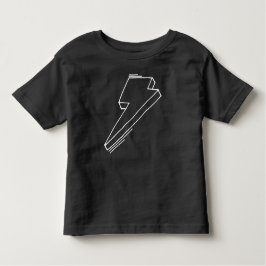 Lightning Bolt Toddler T-Shirt Black
