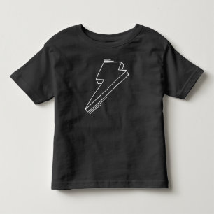 Lightning Bolt Toddler T-Shirt Black