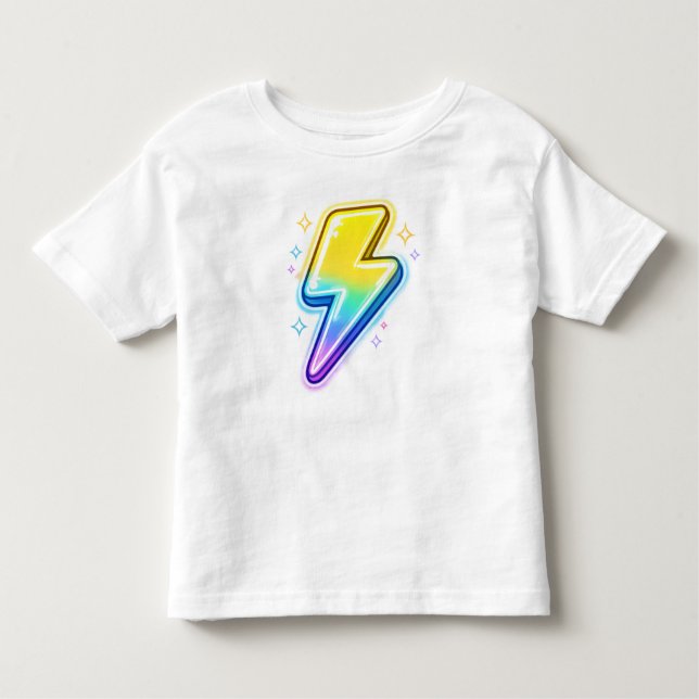 Lightning Bolt Y2K Toddler T-Shirt (Frente)