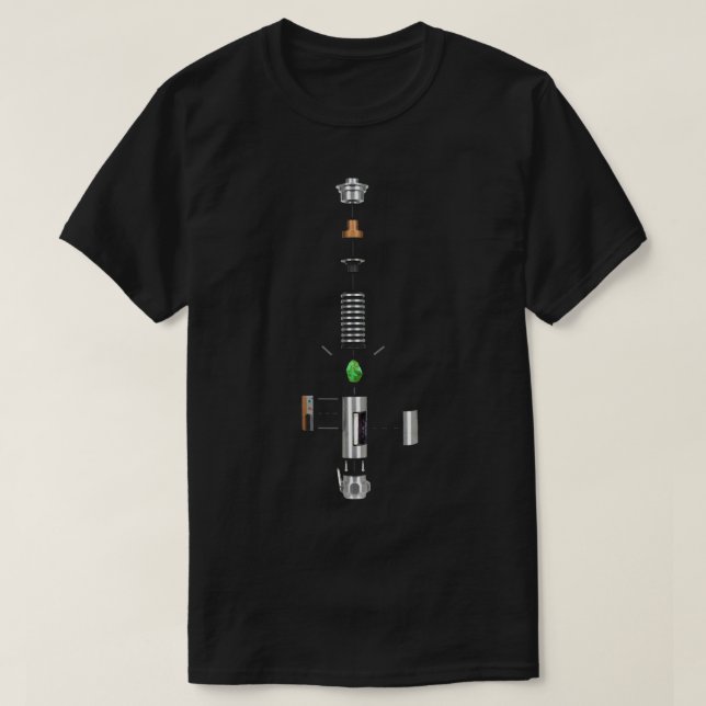 Lightsaber Cross-section Essential T-Shirt (Frente do Design)