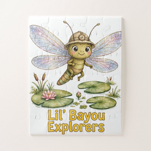 Lil' Bayou Explorers Dragonfly Quebra-Cabeça Infan (Vertical)