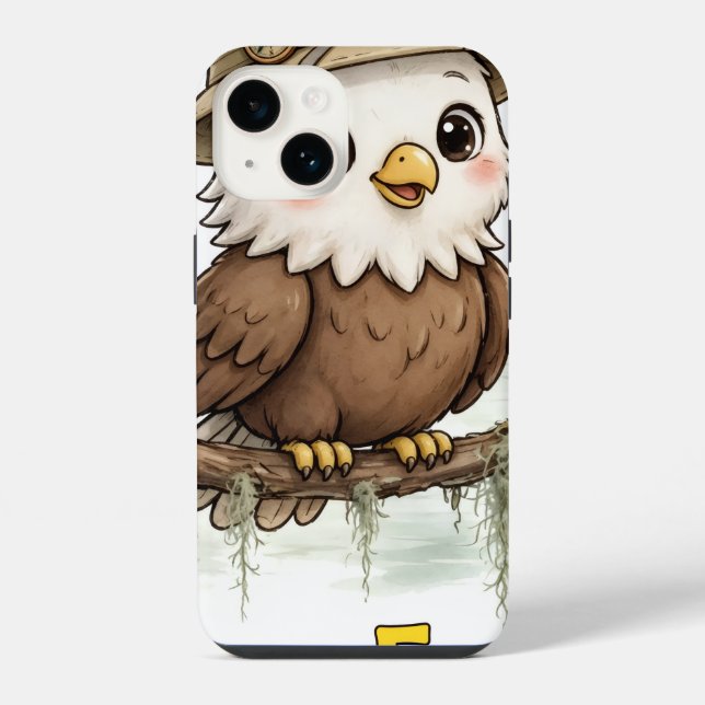 Lil' Bayou Explorers Eagle Estojo para iPhone 14 (Verso)