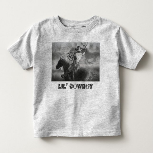 "Lil' Cowboy" Toddler T-Shirt (Frente)