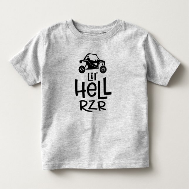 Lil' Hell RZR Raiser Badass SxS Toddler T-Shirt (Frente)