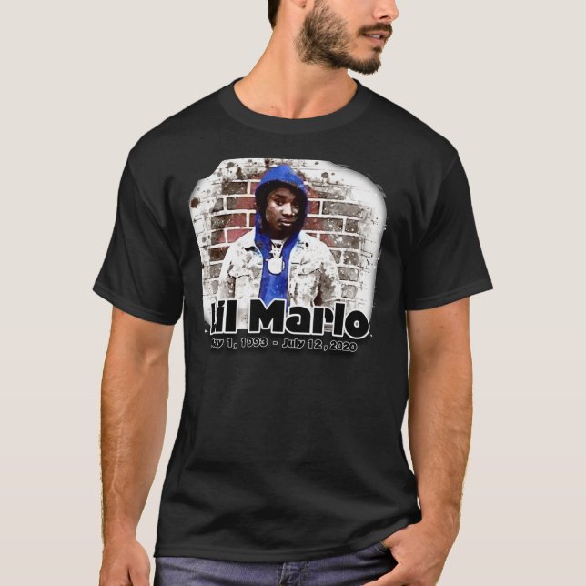 Lil Marlo Tribute RIP Essential T-Shirt (Frente)