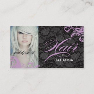 Lilac 311 & cabelo do laço pelo cartão de visita