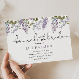 Lilac Brunch com o Convite para Chá Bride