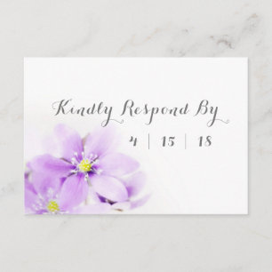 Lilac Floral Responda gentilmente a Placa RSVP de