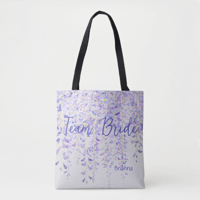 Lilac Hanging Wisteria Team Bride Bolsa B (Frente)