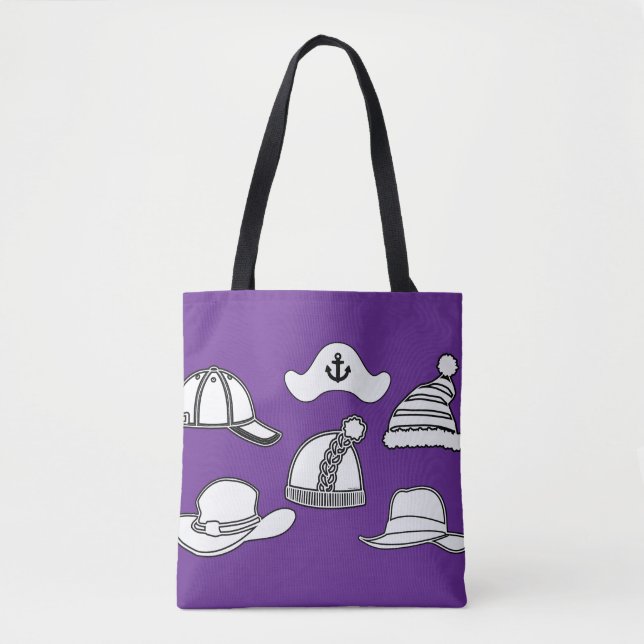 Lilac Hat Bag Fun Tote (Frente)