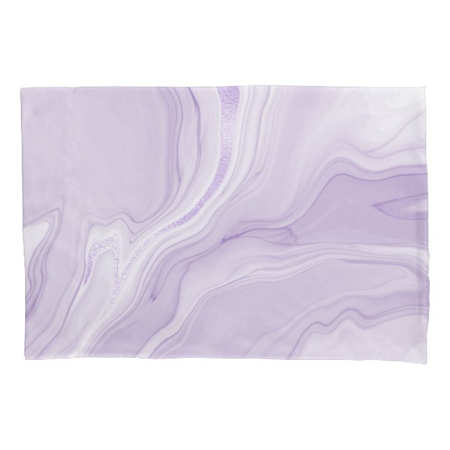 Lilac Marble Travesseiro Case (Frente)