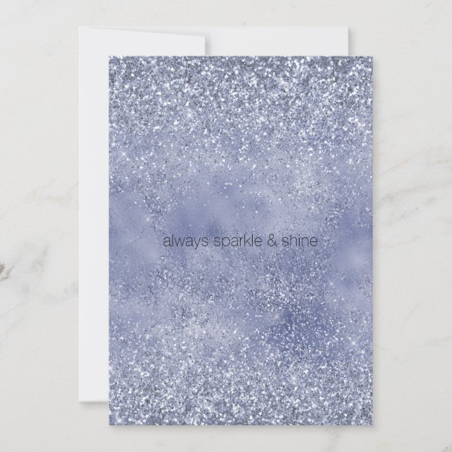 Lilac Purple Glitter Glitz brilho (Frente)