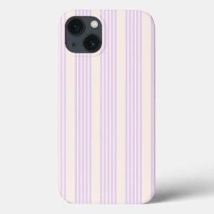 Lilac púrpura e bege 5 listras