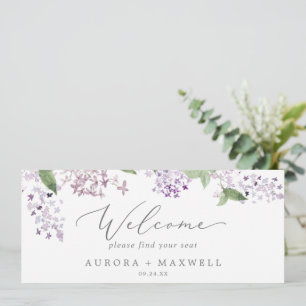 Lilac Rustic Hanging Sating Chart - Cabeçalho de B