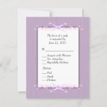 Lilac Simplicity RSVP com Entree