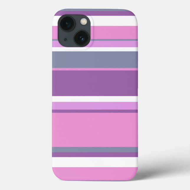 Lilac stripes Case-Mate capas de iphone (Verso)