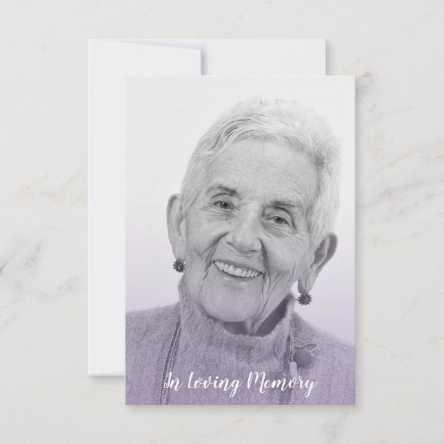 Lilac Trendy Transparency Effect Funeral Dear Ones (Frente)