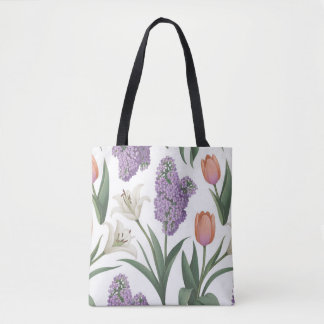 Lilacs Tulips Lírios Comprando Errand Tote Bag