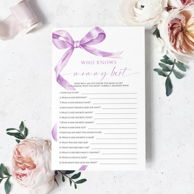 Lilás Arco Quem Sabe Melhor da Mamãe Jogo (Criador carregado)