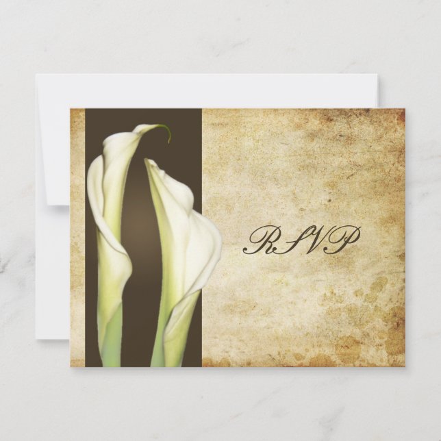 Lilás Callas GRANDE RSVP para convites 5x7 (Frente)