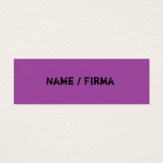 Lilás - mini cartão de presentação