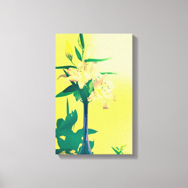 Lilases abstratas - impressão em tela (Frente)