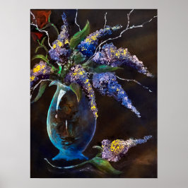 Lilases no Abstrato Vase Impressão