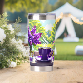Lilases Roxos bonito e Café