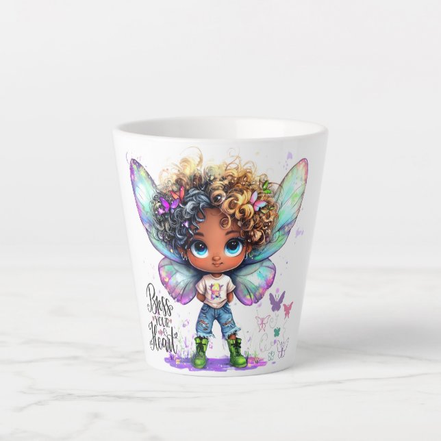 Lil'Fairy Abençoa Sua Caneca Latte. (Frente)