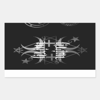 lilith bruxa, adesivo preto e branco