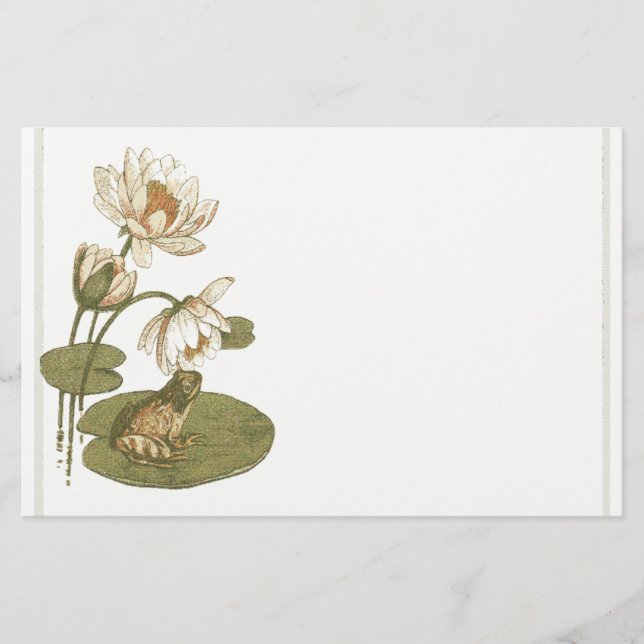 Lillypad e artigos de papelaria do sapo (Frente)