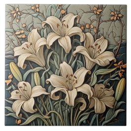 Lily - Artes E Artesanatos - Azulejo Cerâmico