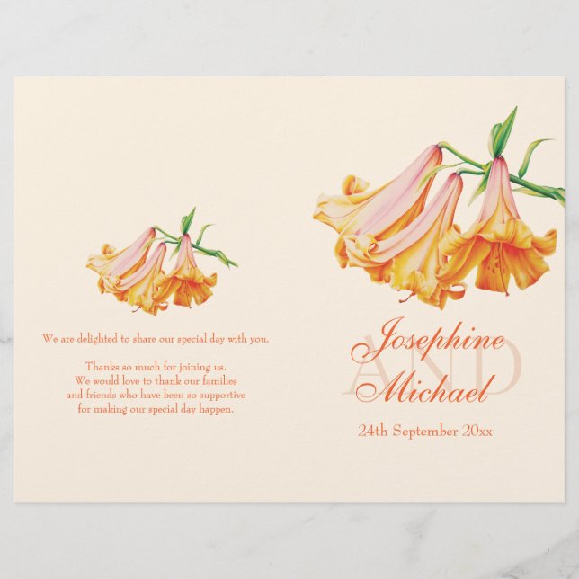 Lily bell Lily - grande programa de casamento (Frente)