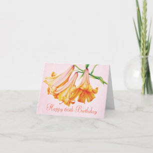 Lily, belo cartão de aniversário, 60º aniversário