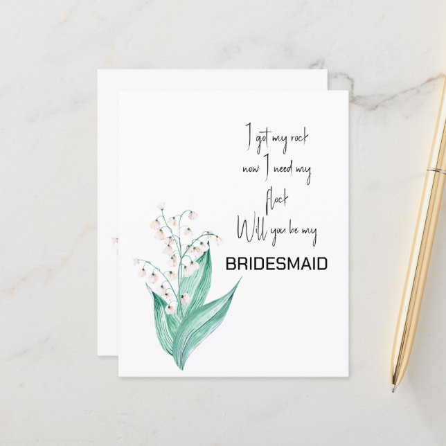 Lily do Vale Você será minha madrinha (Frente/Verso In Situ)