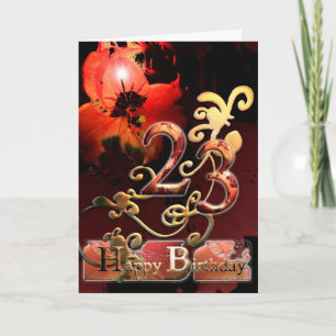 Lily Dream flor Happy 23 Cartão de ornamentado de