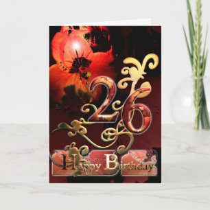 Lily Dream flower Happy 26 Cartão de ornamentado