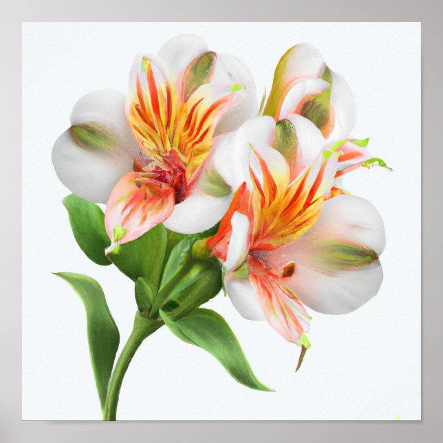 Lily Flores Peruana Impressão (Frente)
