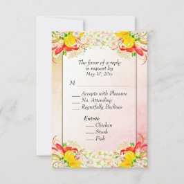 Lily Flower Garden RSVP w opção de entrada