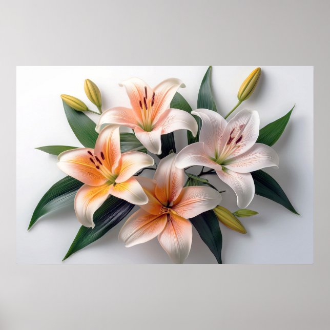 Lily Flowers Poster (Frente)