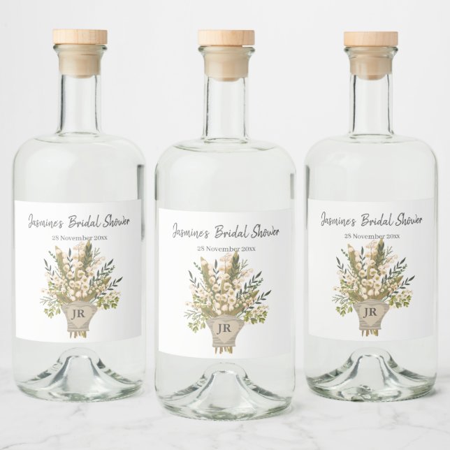 Lily Of The Valley Buquê Chá de panela (Garrafas)