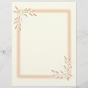 Lily of the Valley on Cream Stationery