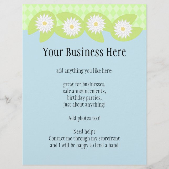 Lily Pad Flyer (Frente)