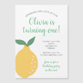 Limão Amarelo Primeiro Aniversário A Virar Um Aniv