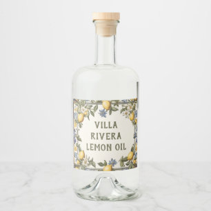 Limão antigo Texto personalizado Limoncello ou Óle